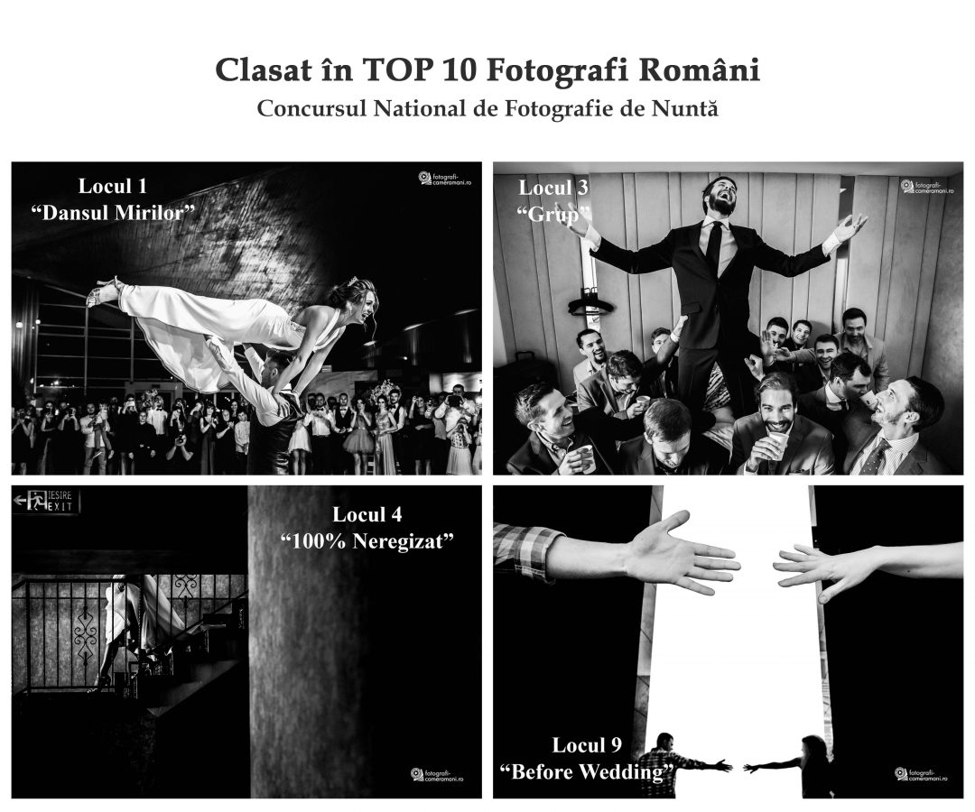 Top 10 cei mai buni Fotografi de nunta - Gala de premiere a concursului national de fotografie de nunta